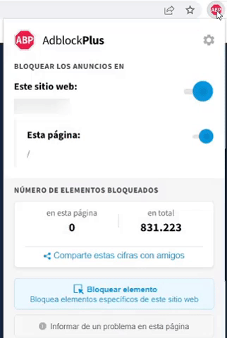Disable adblocker